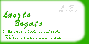 laszlo bogats business card